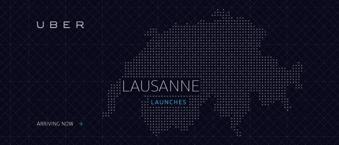 Uber in Lausanne, ist es verschwunden.