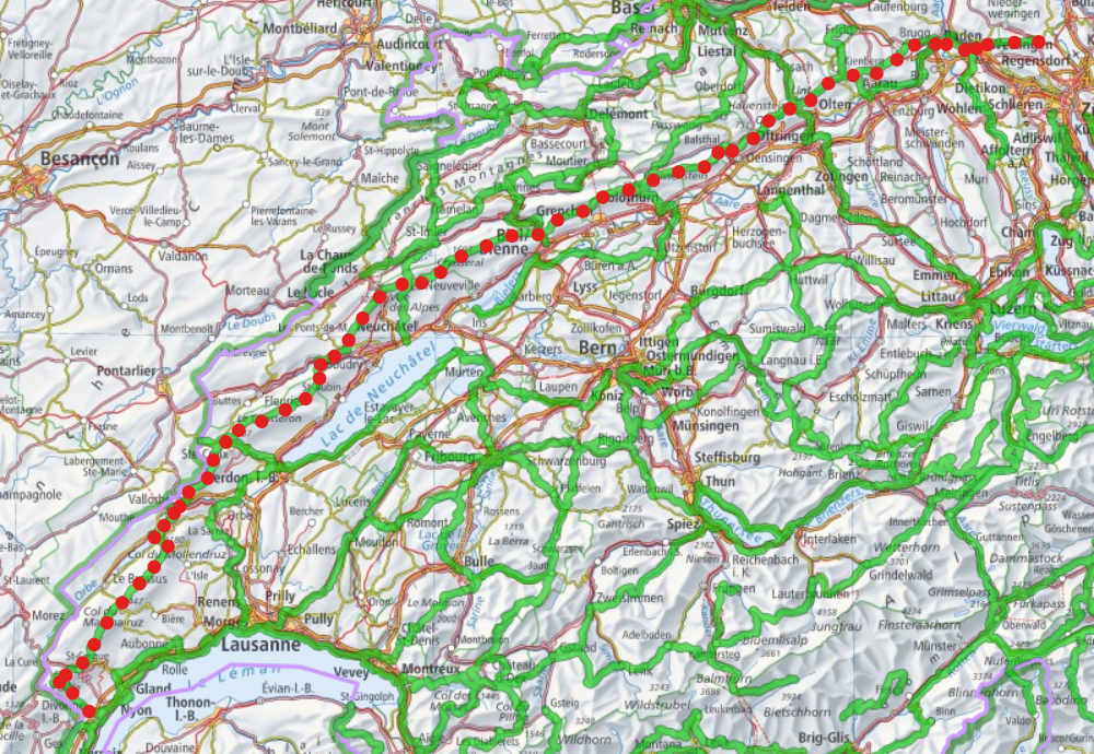 Mon défi 2017 : Chemin des crêtes du Jura, c’est parti.