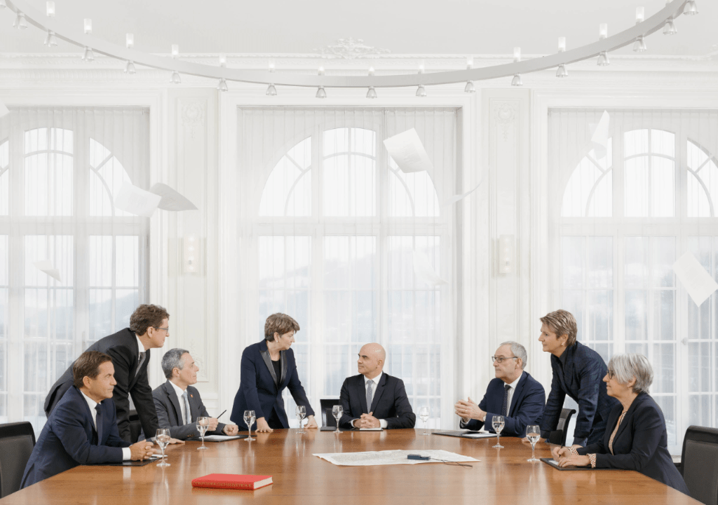 Bundesratsfoto 2023: Gute Zusammenarbeit mit unterschiedlichen Standpunkten