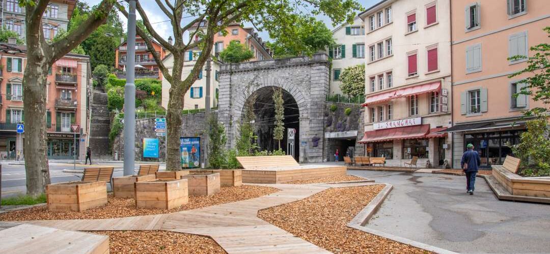 Lausanne : Inauguration de la place du Tunnel le samedi 24 août