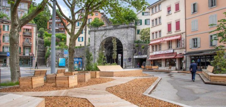 Lausanne : Inauguration de la place du Tunnel le samedi 24 août